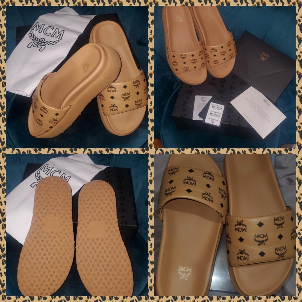 SOLD!!!MCM Platform Sandals